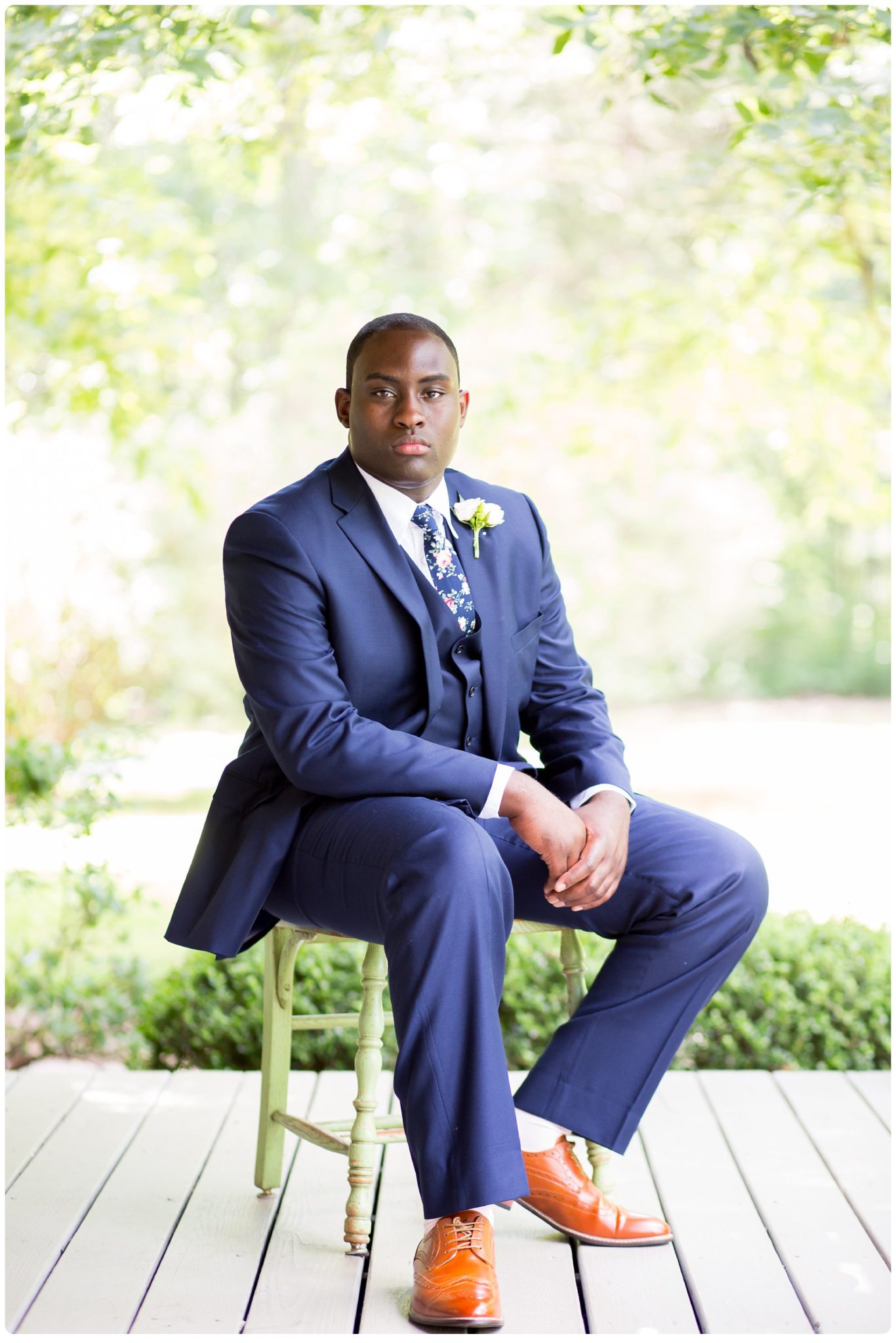 Nashville wedding at Iriswoods, Southern Belles and Blooms, navy tuxedo, whimsical garden wedding, southern wedding, southern bride, nashville bride, melanie grady photography, the best nashville wedding photographer, interracial couple wedding, mt juliet, southern groom