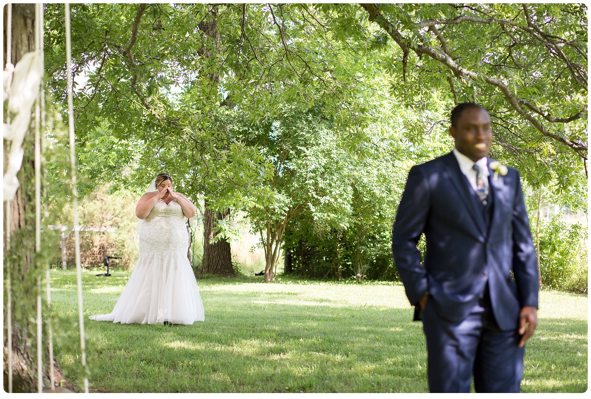 Nashville wedding at Iriswoods, Southern Belles and Blooms, navy tuxedo, whimsical garden wedding, southern wedding, southern bride, nashville bride, melanie grady photography, the best nashville wedding photographer, interracial couple wedding, mt juliet, first look