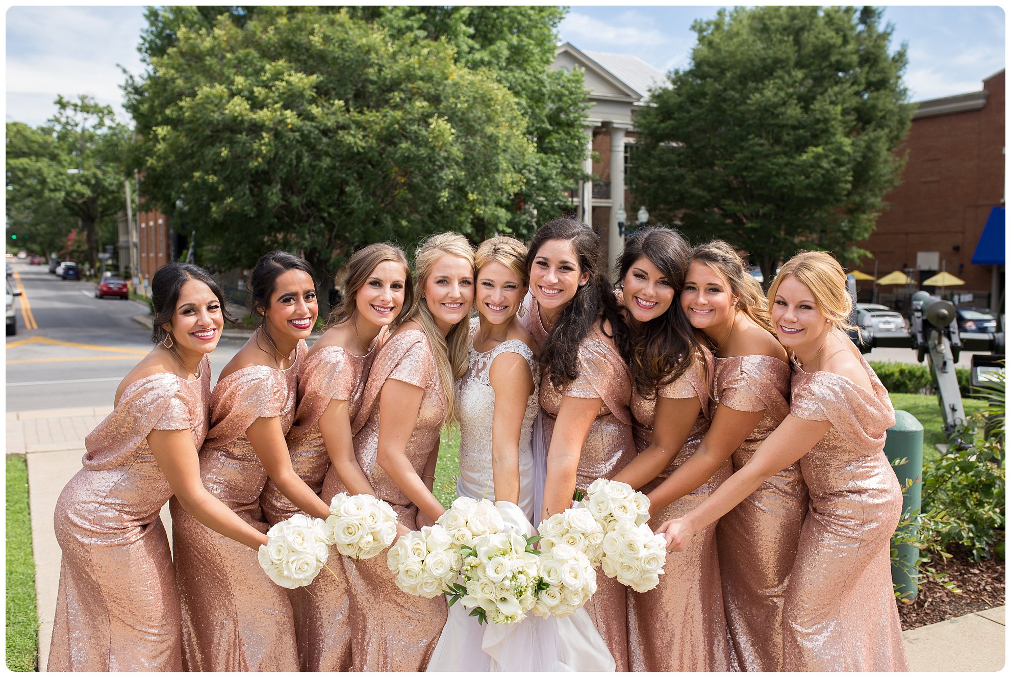 Wedding at the McConnell House in Franklin, TN, Melanie Grady Photography, sequin bridesmaid dresses, champagne wedding, nashville wedding, southern wedding, southern bride, Franklin Tennessee Wedding at the McConnell House, Nashville Wedding Photographer, the best nashville wedding photographer, rose gold wedding