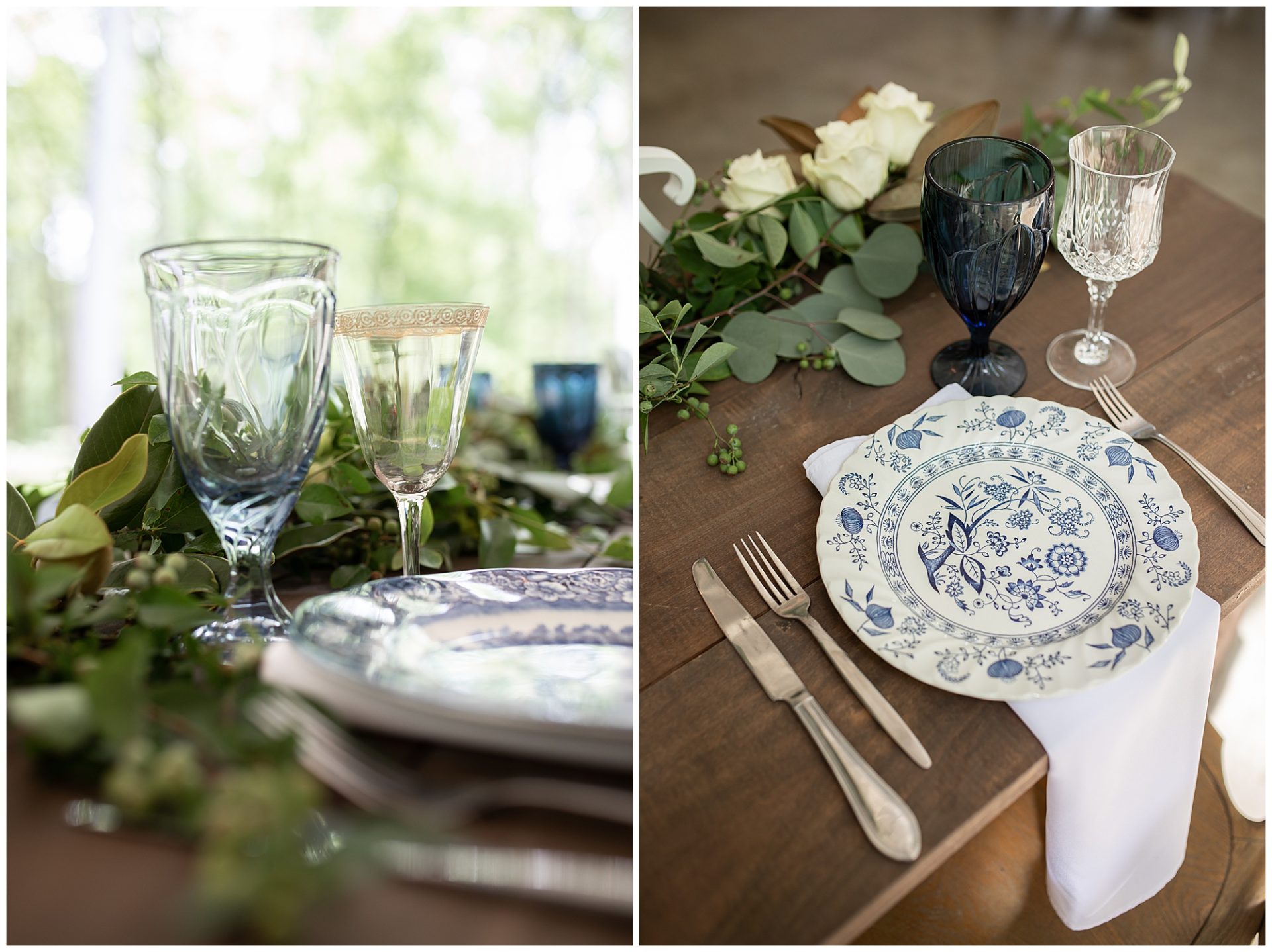 Chapel in the woods, firefly lane wedding, nashville wedding, open air chapel, rustic chapel, antique wedding place settings